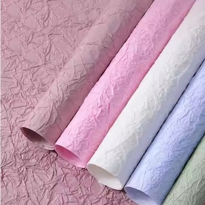 Bon prix Papier d'emballage de fleuriste à texture de pierre pour emballage durable de bouquets de fleurs en ligne