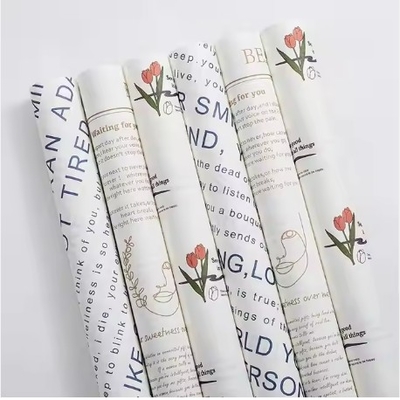 Bon prix Ins Style Papier d'emballage de tulipes pour bouquet de fleurs 58*58cm 50g Emballage cadeau en ligne