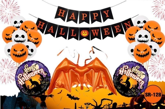 Un bon prix. Vente en gros de ballons en feuille d'Halloween en gros de ballons gonflables en nuage à double impression Mylar en ligne