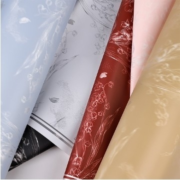 Papier d'emballage de fleurs imperméable à l'eau avec dessin de lishiran lily of the valley 56*56cm