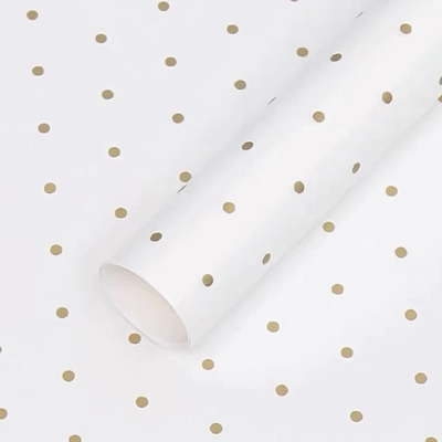 Un bon prix. Polka Dot papier d'emballage floral frais imperméable à l'eau Bouquet de style européen Emballage sur mesure en ligne