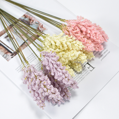 Un bon prix. Bouquet de faux blé minimaliste Fleurs fausses réalistes 5x30 cm en plastique en ligne