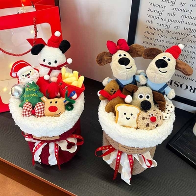 Un bon prix. Bouquet de poupée en peluche de 22x37 cm Cadeau unique pour petit ami ou petite amie West Highland White Terrier en ligne