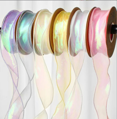Un bon prix. Fabrique de ruban de fil de queue de poisson coloré 4cm6cm en sac Art de fleurs Boule de soie ceinture de tissage gâteau sac de cuisson en gros de sangles de liaison en ligne