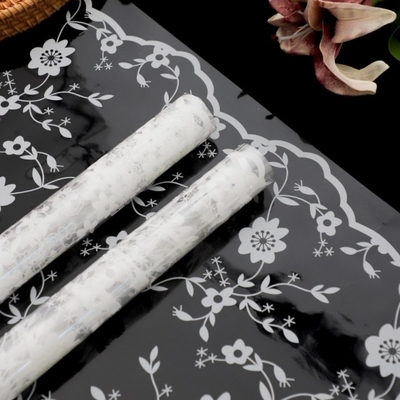 Un bon prix. Yitong imitation dentelle dentelle bouquet de cellophane transparent imperméable papier d'emballage de fleurs opp plastique du matériau d'emballage de fleurs en ligne