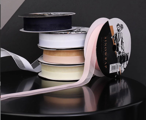 Un bon prix. Fabricant 4cm Ruban rose Ruban de mariage Ruban de fleur gâteau cadeau Emballage Ruban de tissage en gros en ligne