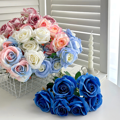 Un bon prix. Rose fleur artificielle maison décoration de salon, le jour de la Saint-Valentin fleur artificielle décoration de salle de mariage en ligne