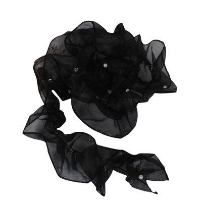 Un bon prix. 12 cm organza perle plissé bord à volants bord miroir bord à ruban en maille fleur rose Fleur accessoire de vêtements bouche en ligne