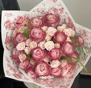 Un bon prix. Le thé noir de l'après-midi papier d'art imprimé rétro européen papier d'emballage fleur en ligne