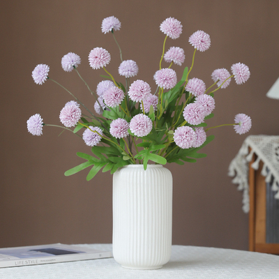 Un bon prix. Simuler 5 boule de pissenlit printanière chrysanthème Faux fleurs maison décoration de mariage accessoires de décoration Ornements avancés toucher création de bouquet en ligne