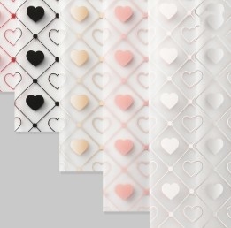 Un bon prix. Jelly film heart launch waterproof floral flower wrapping paper en ligne