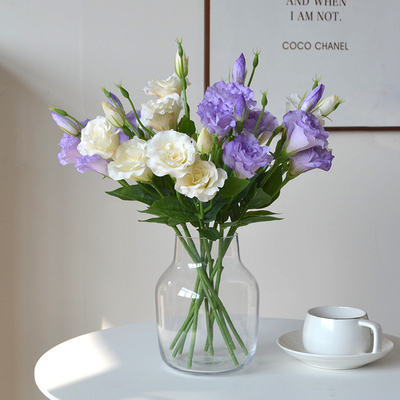 Un bon prix. Wholesale of artificial flowers, 3-head delphinium bouquets, realistic floral art, wedding, home decoration, table flowers, photography props en ligne