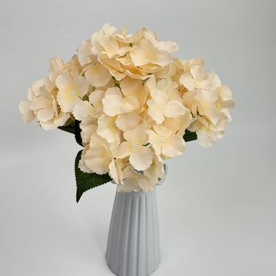 Un bon prix. Hortensia artificielle avec feuilles, décoration de mariage avec fleurs artificielles, décoration de panneaux de signalisation de mariage, placement à domicile en ligne
