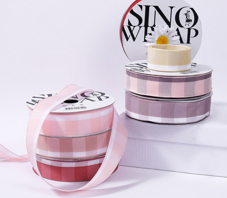 Un bon prix. Special Offer 2.6CM New Product Grid Ribbon Ribbon Accessories Decorative Ribbon Gift Box Baking Bouquet Packaging en ligne