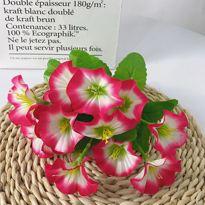 Un bon prix. Simulation de la gloire du matin, fleur de trompette, fleur fausse, fleur du matin, fleur de soie, ingénierie de la décoration douce, fleur simulée, fleur artificielle transfrontalière en ligne