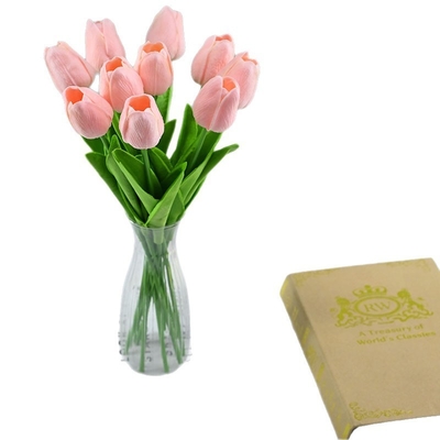 Un bon prix. Vente en gros de mini-fleurs en PU, de tulipes artificielles, de fleurs artificielles, de fleurs en soie, de fleurs artificielles pour décoration transfrontalière à usage domestique à la source en ligne