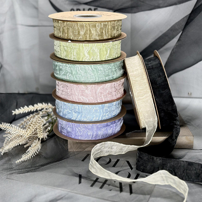 Un bon prix. La dentelle de sandwich, la gaze de neige, le ruban 15 mm, le tissu tissé, les accessoires de vêtements, les accessoires de cheveux, le papillon bricolage Le nœud papillon produit semi-fini en ligne