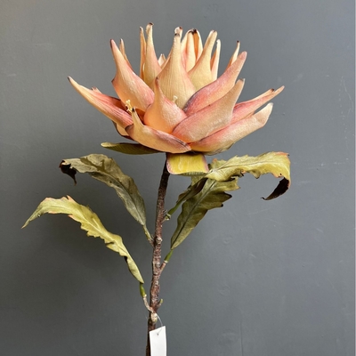 Un bon prix. Simulation de fleur de lotus d'or style Empereur décoration de la maison de style modèle salle de streaming en direct salle douce décoration de table fleur en ligne