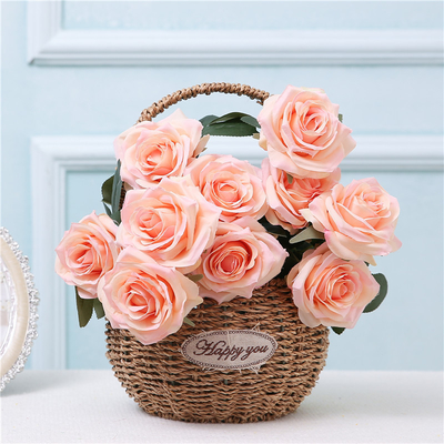 Un bon prix. 10 Bouquets de roses simulés de style français, fleurs de décoration de mariage, décorations intérieures, bouquets de roses simulés en ligne