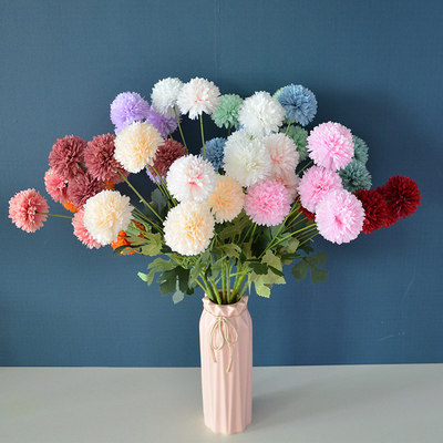 Un bon prix. Rose personnalisée Simulation de mariage rouge Fleur de ciel étoilé Hydrangea Carnation Rose Lavande Pissenlit Ornement de fleurs en soie en ligne