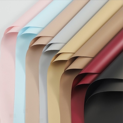 Un bon prix. Couleur solide à double face épaissie non translucide perleuse de style coréen papier d'emballage de fleur de premier amour bouquet cadeau matériau d'emballage en ligne