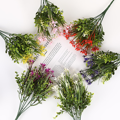 Un bon prix. Simulation de plantes vertes, herbe de printemps, fleurs, ciel étoilé, bouquets de fleurs, décoration intérieure, mariage, fleurs à main, photographie, décoration, accessoires, en gros en ligne