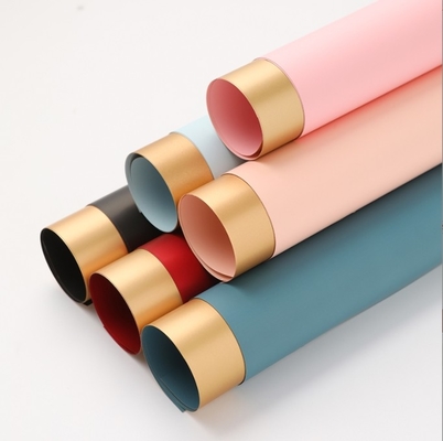 Un bon prix. Grande ouverture du papier Jincai d'art floral artisanal avec papier d'emballage Ouya fleur doré bicolore en ligne