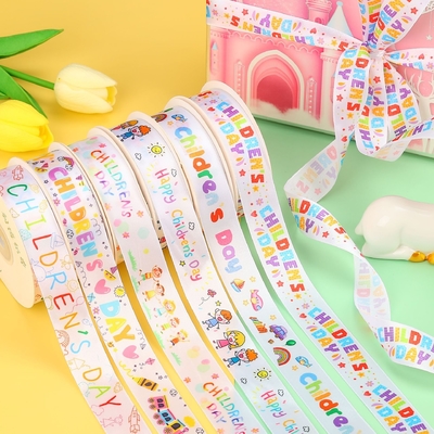 Un bon prix. 1215 Ruban pour gâteau d'anniversaire de la fête des enfants Boîte cadeau avec ruban Sangle Ruban coloré pour la fête des enfants Ruban cadeau DIY portable en ligne