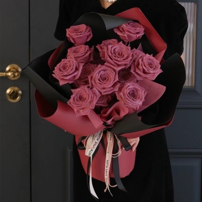 Un bon prix. Papier Kafin papier d'emballage à fleurs étanche, papier d'emballage à bouquet rond russe, papier d'élégance en trois dimensions en stock en ligne