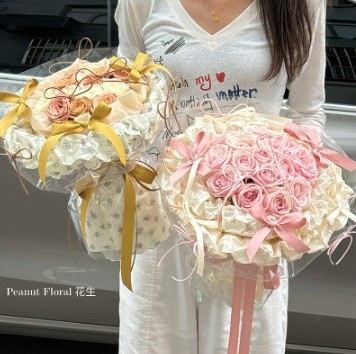 Un bon prix. Rose romantique française neige poire papier fleur art papier d'emballage en ligne