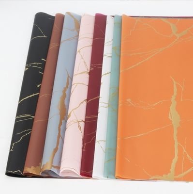 Un bon prix. Papier d'emballage Hansunosa Golden Marble imperméable pour bouquets de fleurs fraîches, fleuristes, emballage, délai de livraison 30-45 jours en ligne