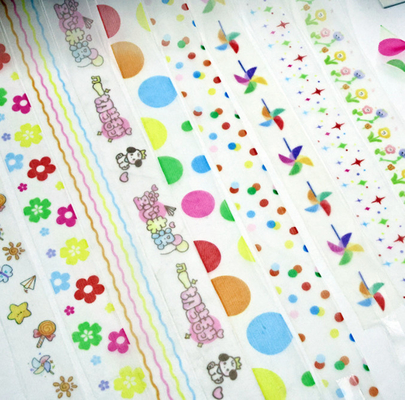 Un bon prix. Journée internationale de l'enfance Cartoon Mesh Ruban de transfert de chaleur Neige Ruban cadeau Ruban à main Ruban à main sac cadeau en ligne
