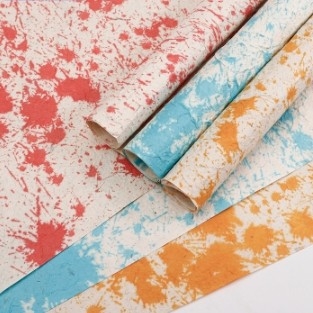 Un bon prix. Papier d'emballage à jet d'encre artisanal Dongba en papier d'emballage de fleurs pour emballage de bouquets dans de nombreuses couleurs en ligne