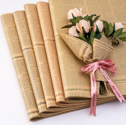 Un bon prix. Papier kraft vintage multicolore pour emballage de livres, emballage de cadeaux, emballage de bouquets, emballage de fleurs et journaux anglais en ligne