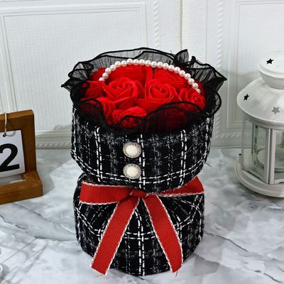 Un bon prix. Sabon rose, petit bouquet de fleurs parfumées, Festival Qixi, Saint-Valentin, cadeau d'anniversaire, Journée de la femme, Bouquet de savon pour la fête des mères en ligne