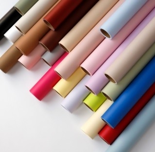 Papier mat de brume matinale, papier d'emballage à l'eau