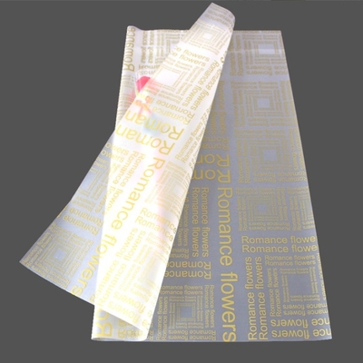 Un bon prix. Papier mat pour fleuriste avec lettrage anglais, papier givré semi-transparent et fournitures florales pour emballage cadeau en ligne