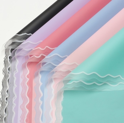 Un bon prix. Papier DIY pour bouquet semi-transparent à bordure ondulée - Matériel d'art floral - Délai de livraison 30-45 jours en ligne