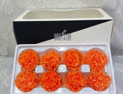 Un bon prix. Des têtes de fleurs d'éternels œillets, 8 pièces de matériaux de bricolage en gros, cadeau de première qualité pour la fête des mères, bouquet de fleurs séchées de roses en ligne