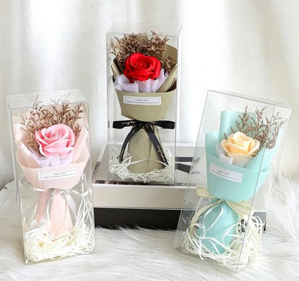 Un bon prix. Des fleurs créatives du savon artificiel Des fleurs de rose faites à la main Des fleurs parfumées Des fleurs de rose Bouquet une seule rose pour la Saint-Valentin en ligne