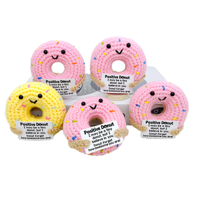 Un bon prix. Handmade Donut Crochet Plush, Eco-Friendly Textile & Fabric Emotional Support Gift en ligne