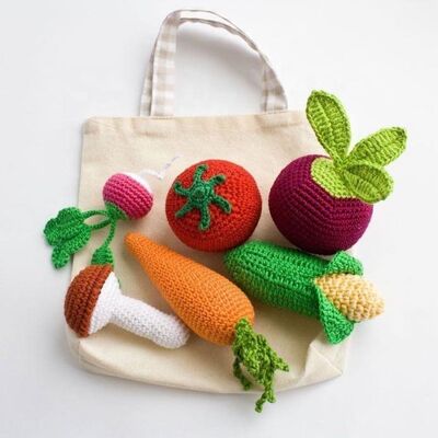 Un bon prix. Amigurumi Baby Play Mignon Légume Crochet Fait à la main Jouets pour bébé en ligne