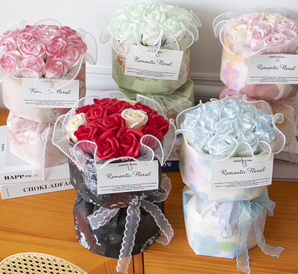Un bon prix. Rose éternelle fleur savon fait à la main Bouquet fini Tanabata Fille de la Saint-Valentin en ligne
