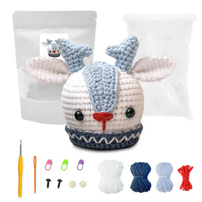 Un bon prix. Vente à chaud bricolage poupée de crochet faite à la main pure avec des matériaux de fil de coton et de soie ensemble Décoration de Noël en gros en ligne