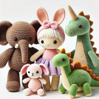 Un bon prix. Commerce de gros OEM mignon personnalisé à la main peluche poupée Crochet jouet bébé cadeau en ligne