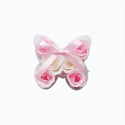 Un bon prix. Parfum personnalisé papillon en forme de rose fleur savon de bain Fruit Ingrédient Mariage Saint-Valentin Savon cadeau romantique en ligne