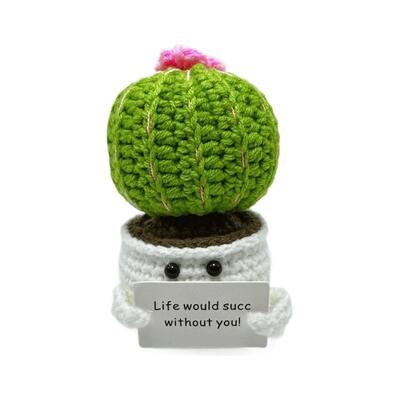 Un bon prix. Transfrontalières Dolls à crochet faites à la main en polyester Finition Ornements en tournesol tissés Tricotés en forme de cactus Style de plante Jouets de pommes de terre en ligne