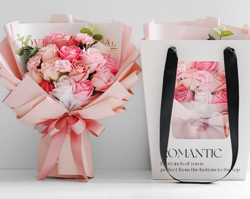 Un bon prix. Cadeau de fleurs artificielles avec parfum de rose Fabriqué à la main Pour toujours Bouquet de rose de savon Bouquet de rose de savon en ligne