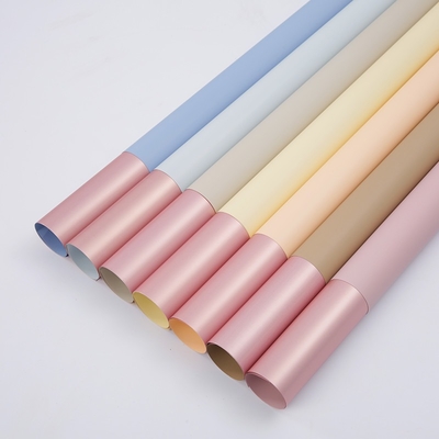 Double fleuriste adapté aux besoins du client Wrapping Paper de couleur papier imperméable de bouquet de 60 microns