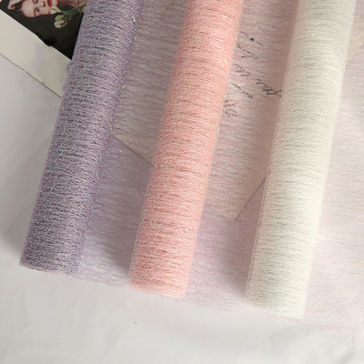 Un bon prix. Fleuriste Wrapping Paper Rainbow Mesh Roll Weather Resistant du polyester 50cmx5yards en ligne